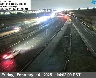 I-215 : (257) North of Nuevo Road, California live camera view on VolveVision