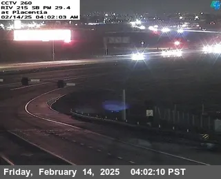 I-215 : (260) Placentia Avenue, California live camera view on VolveVision