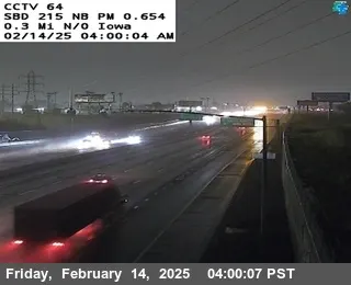 Live view of I-215 : (64) 0.3 Mi N/O Iowa I-215 : (64) 0.3 Mi N/O Iowa, California live camera view on VolveVision