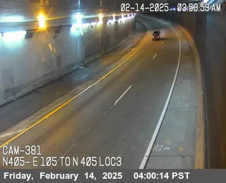 Vista en directo de I-405 : (381) E 105 A N 405 LOC3 Vista en vivo de I-405 : (381) E 105 A N 405 LOC3, California en VolveVision