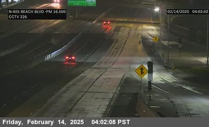 Прямой эфир: I-405 : Бич Бульвар Онлайн-камера I-405 : Бич Бульвар, Калифорния на VolveVision