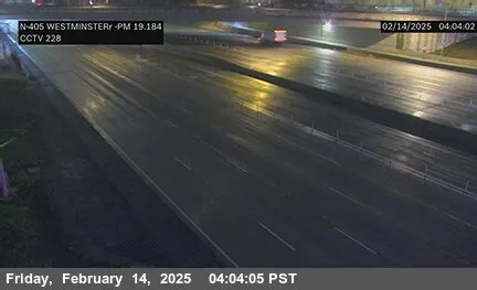 Прямой эфир: I-405 : Уэстминстер Онлайн-камера I-405 : Уэстминстер, Калифорния на VolveVision