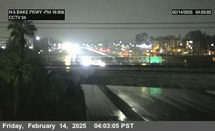 Live view of I-5 : (34) Bake Parkway (Lake Forest) I-5 : (34) Bake Parkway (Lake Forest), California live camera view on VolveVision