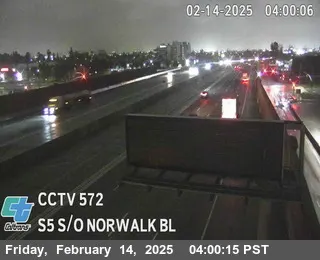 Live view of I-5 : (572) S/O Norwalk Blvd I-5 : (572) S/O Norwalk Blvd, California live camera view on VolveVision