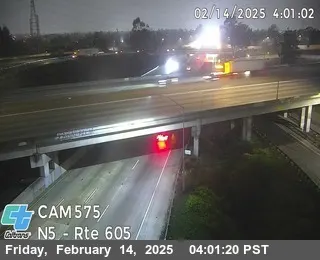 Live view of I-5 : (575) Rte 605 I-5 : (575) Rte 605, California live camera view on VolveVision