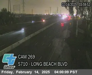 Прямой эфир: Веб-камера I-710, Long Beach Blvd, Калифорния Онлайн-камера Веб-камера I-710, Long Beach Blvd, Калифорния на VolveVision