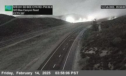 SR-241 : 750 Meters South of Bee Canyon Road, California live camera view on VolveVision