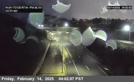 SR-241 NB : EB SR-91 -241Connector, California live camera view on VolveVision