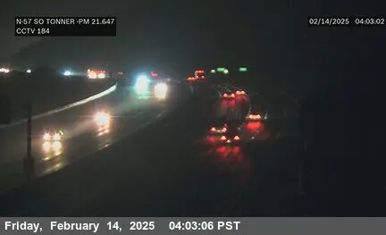 Live view of SR-57 : (184) South of Tonner Canyon Road SR-57 : (184) South of Tonner Canyon Road, California live camera view on VolveVision