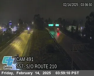 Live view of SR-57 : (491) South of I-210 SR-57 : (491) South of I-210, California live camera view on VolveVision