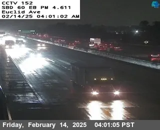 Live Traffic Webcam SR-60 at Euclid Avenue, California live camera view on VolveVision