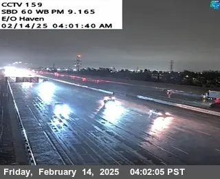 SR-60 : (159) East of Haven Avenue, California live camera view on VolveVision
