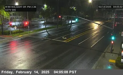 Live view of SR-90 : (505) Walmart Drwy NE Corner SR-90 : (505) Walmart Drwy NE Corner, California live camera view on VolveVision