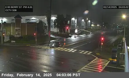 Live view of SR-90 : (508) Berry St SE Corner SR-90 : (508) Berry St SE Corner, California live camera view on VolveVision
