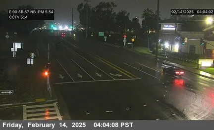 Live view of SR-90 : (514) SR-57 NB OR SE Corner SR-90 : (514) SR-57 NB OR SE Corner, California live camera view on VolveVision