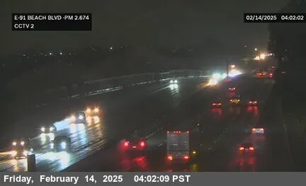 Vista en directo de SR-91 : (2) Boulevard de la Playa Vista en vivo de SR-91 : (2) Boulevard de la Playa, California en VolveVision