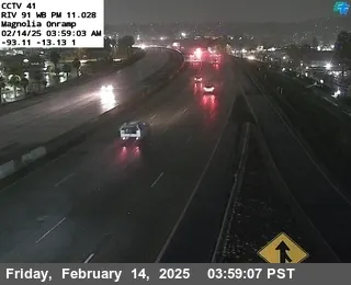 Live view of SR-91 : (41) Magnolia Onramp SR-91 : (41) Magnolia Onramp, California live camera view on VolveVision
