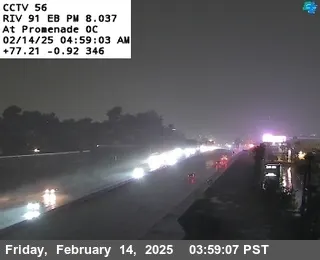 Live view of SR-91 : (56) Promenade Overcross SR-91 : (56) Promenade Overcross, California live camera view on VolveVision