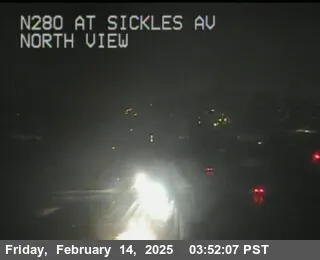 Vista en directo de TV323 -- I-280: En Sickles Av Vista en vivo de TV323 -- I-280: En Sickles Av, California en VolveVision