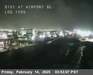 Vista en directo de TV406 -- US-101 : EN AIRPORT BL Vista en vivo de TV406 -- US-101 : EN AIRPORT BL, California en VolveVision