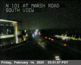 Vista en vivo de TV432 -- US-101 : Marsh Road, California en VolveVision