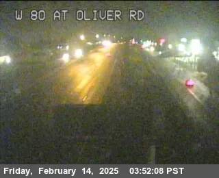Vista en directo de TV501 -- I-80 : Oliver Road Vista en vivo de TV501 -- I-80 : Oliver Road, California en VolveVision