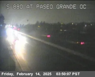 Vista en directo de TV711 -- I-880 : Paseo Grande Overcross Vista en vivo de TV711 -- I-880 : Paseo Grande Overcross, California en VolveVision