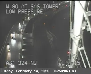 Vista en directo de TVD32 -- I-80 : Puente Bay SAS Torre Este Vista en vivo de TVD32 -- I-80 : Puente Bay SAS Torre Este, California en VolveVision