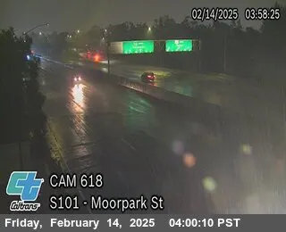 Live view of US-101 : (618) Moorpark St US-101 : (618) Moorpark St, California live camera view on VolveVision