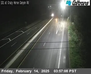 Vista en vivo de US-101: Canyon Rd de Crazy Horse, California en VolveVision