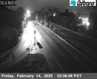 Vista en vivo de US-101 : Calle Marsh, California en VolveVision