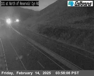 Vista en directo de US-101 : Norte de Reservoir Canyon Road Vista en vivo de US-101 : Norte de Reservoir Canyon Road, California en VolveVision