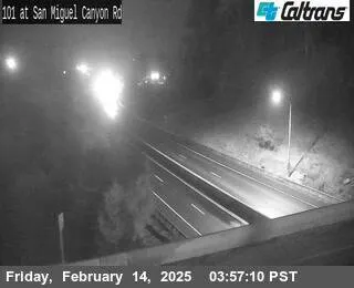 Vista en vivo de US-101: Carretera San Miguel Canyon, California en VolveVision