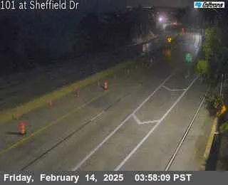 Vista en directo de US-101 : Sheffield Drive Vista en vivo de US-101 : Sheffield Drive, California en VolveVision