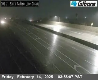 Vista en directo de US101- Onramp de South Padaro Lane Vista en vivo de US101- Onramp de South Padaro Lane, California en VolveVision