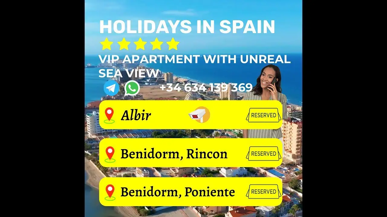 Vista en vivo de Playa de Poniente, Benidorm en VolveVision