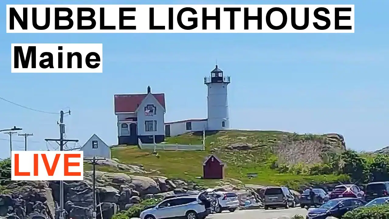Nubble Lighthouse Cam, York live camera view on VolveVision