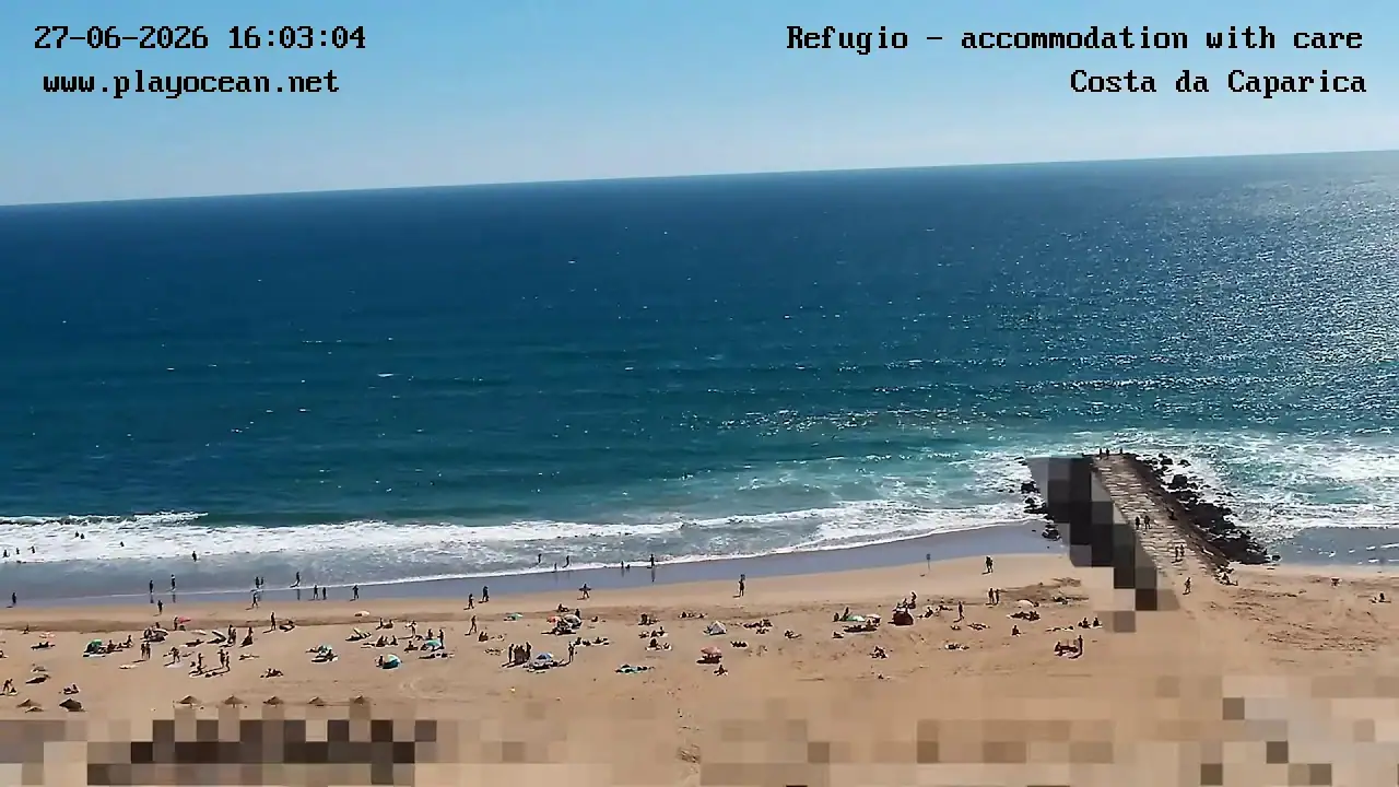 Santo António da Caparica Beach, Costa da Caparica live camera view on VolveVision
