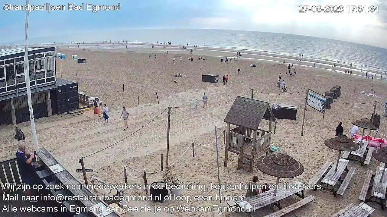 Bad Egmond Beach, NL, Egmond aan Zee live camera view on VolveVision