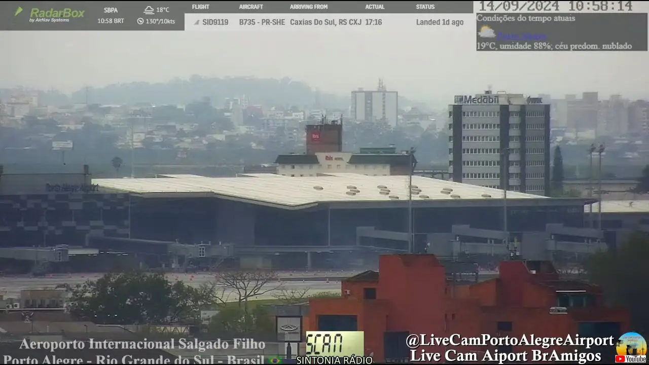 Salgado Filho Airport, Brazil, Porto Alegre live camera view on VolveVision