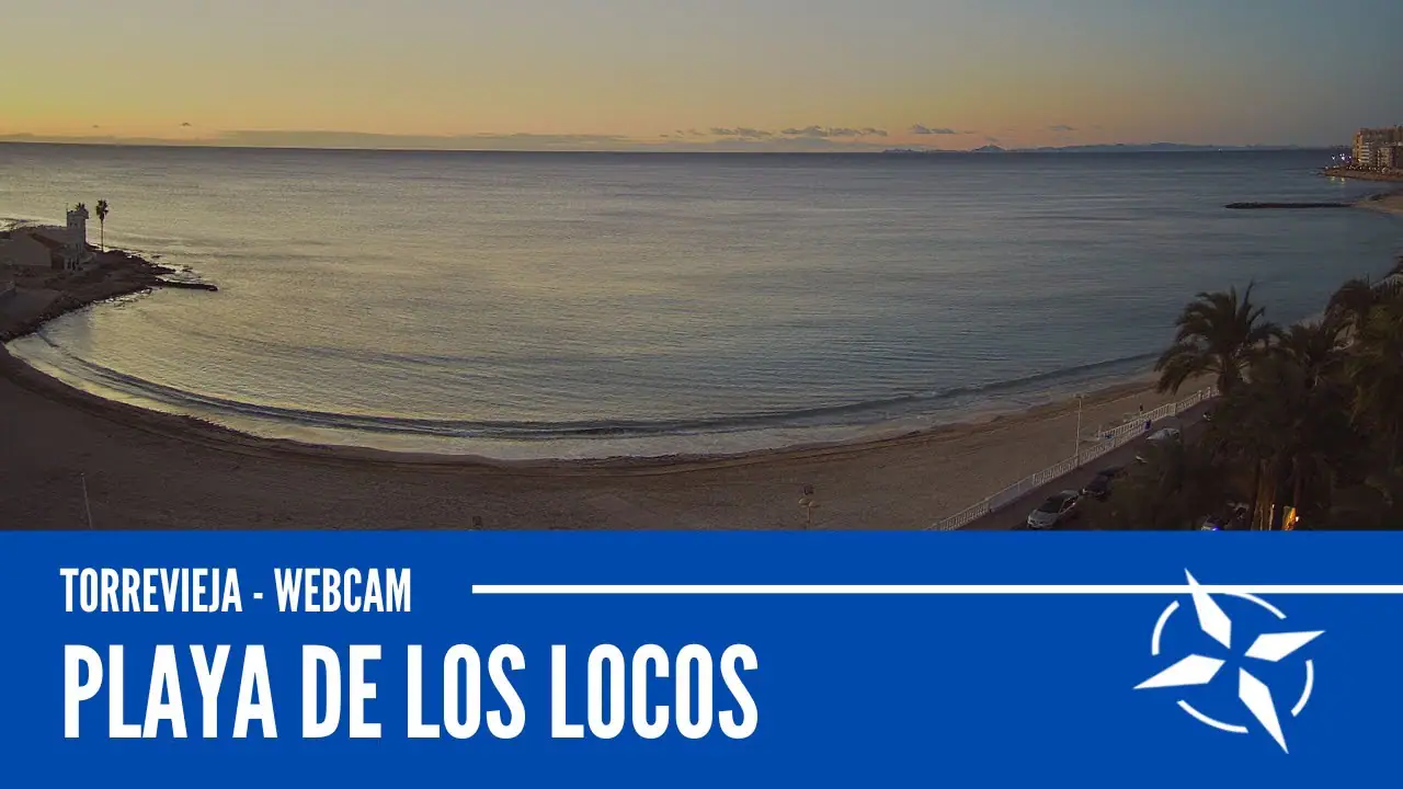 Playa de Los Locos Beach, Torrevieja live camera view on VolveVision