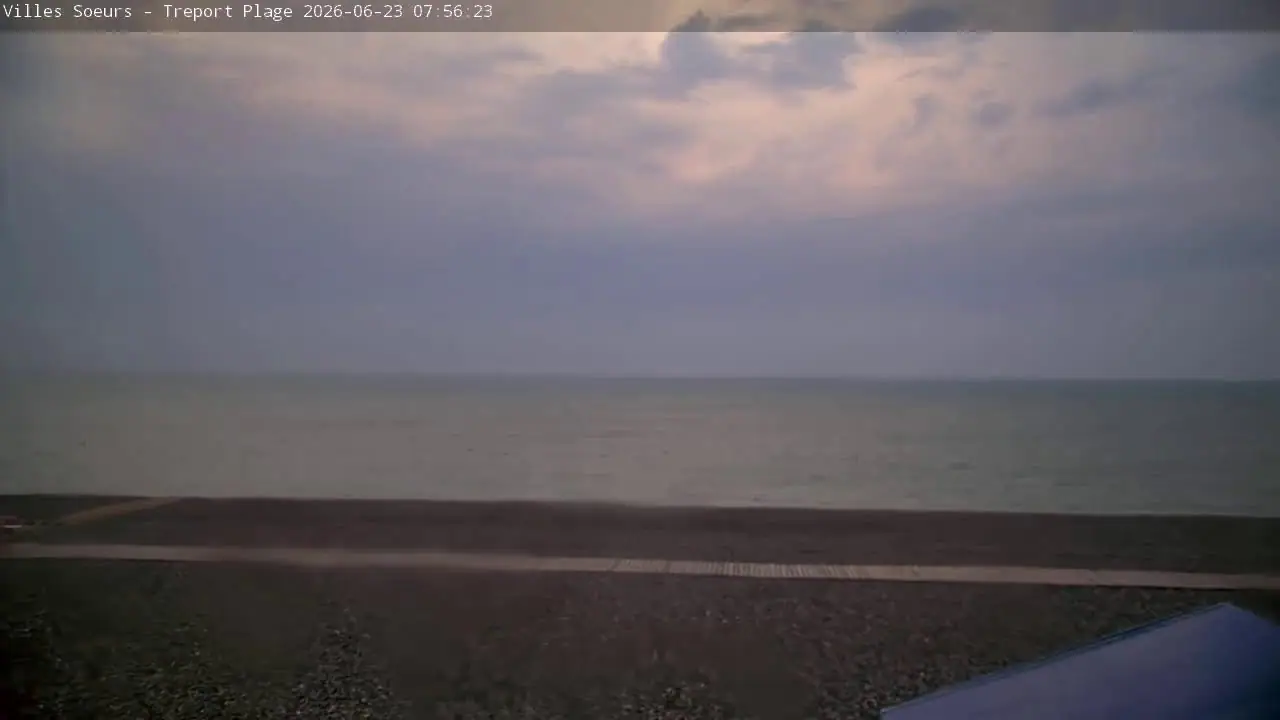 Vista en vivo de Cam de Tréport Plage, Francia en VolveVision