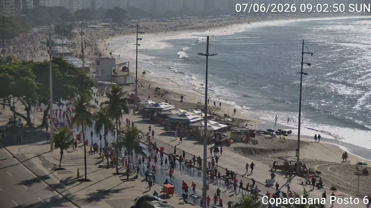 Vista en vivo de Copacabana, Río de Janeiro en VolveVision