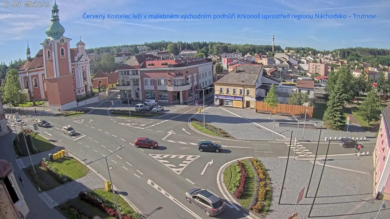 Cámara en vivo de Červený Kostelec, Chequia