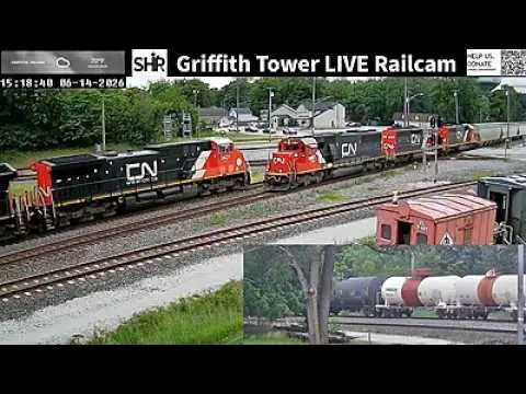 Vista en vivo de Griffith Tower Railcam, Indiana, Estados Unidos en VolveVision