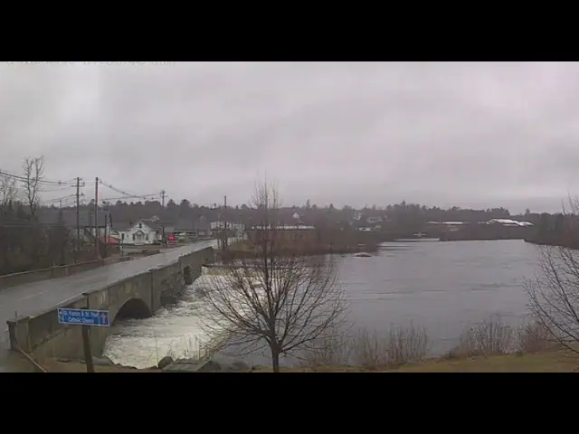 Trafton Falls, Milo, Maine live camera view on VolveVision
