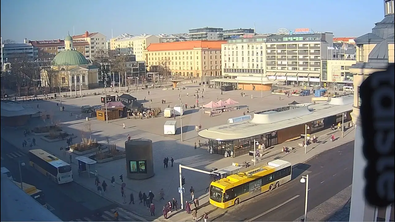 Turku Market Square, Finland live camera view on VolveVision