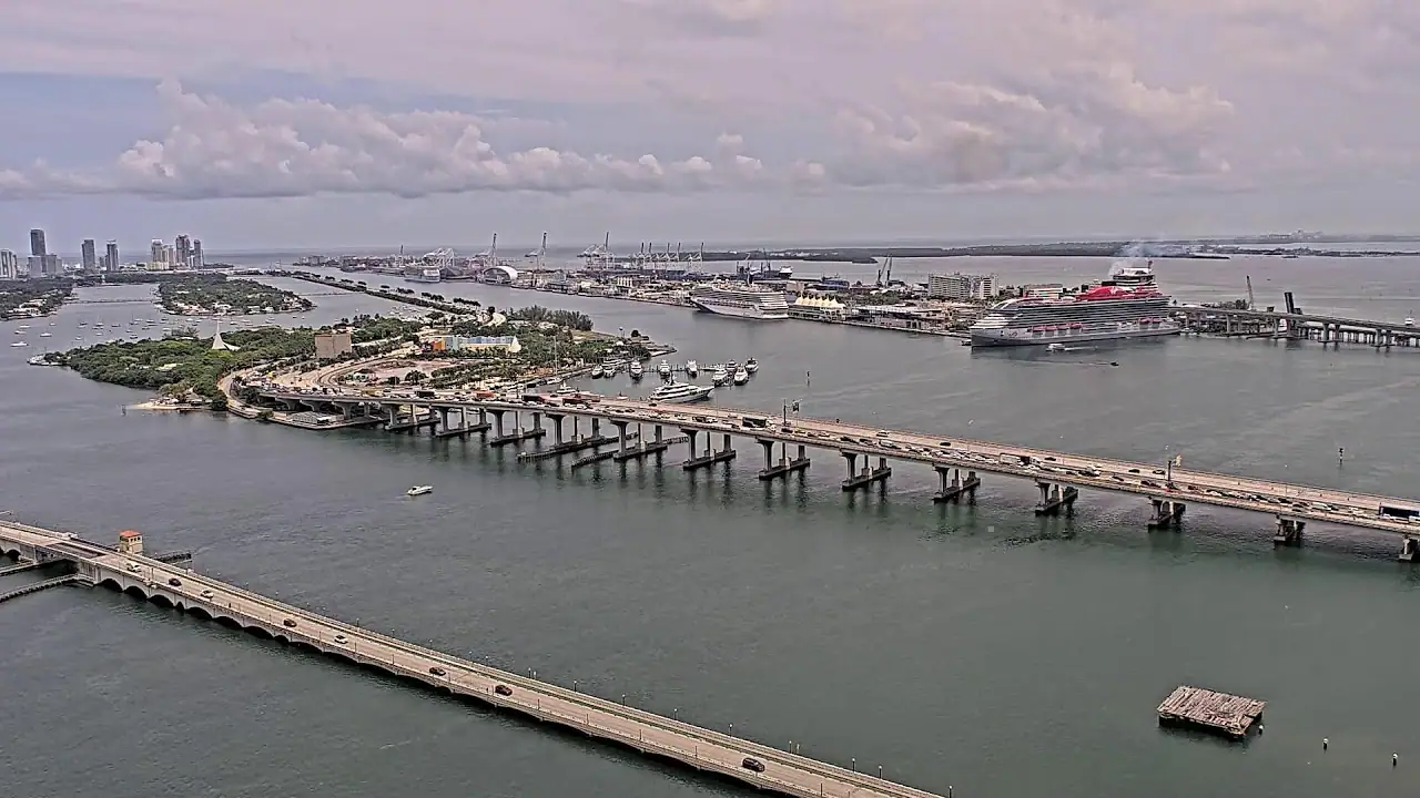 Miami Biscayne Bay Cam, FL live camera view on VolveVision