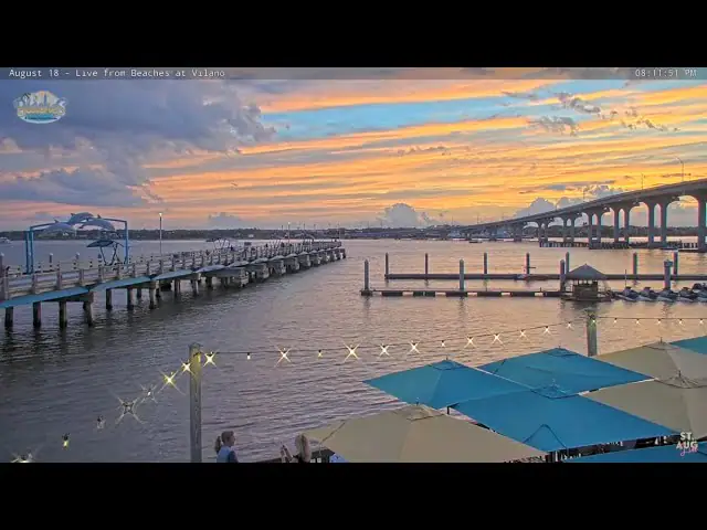 Vilano Pier, St. Augustine, usa live camera view on VolveVision