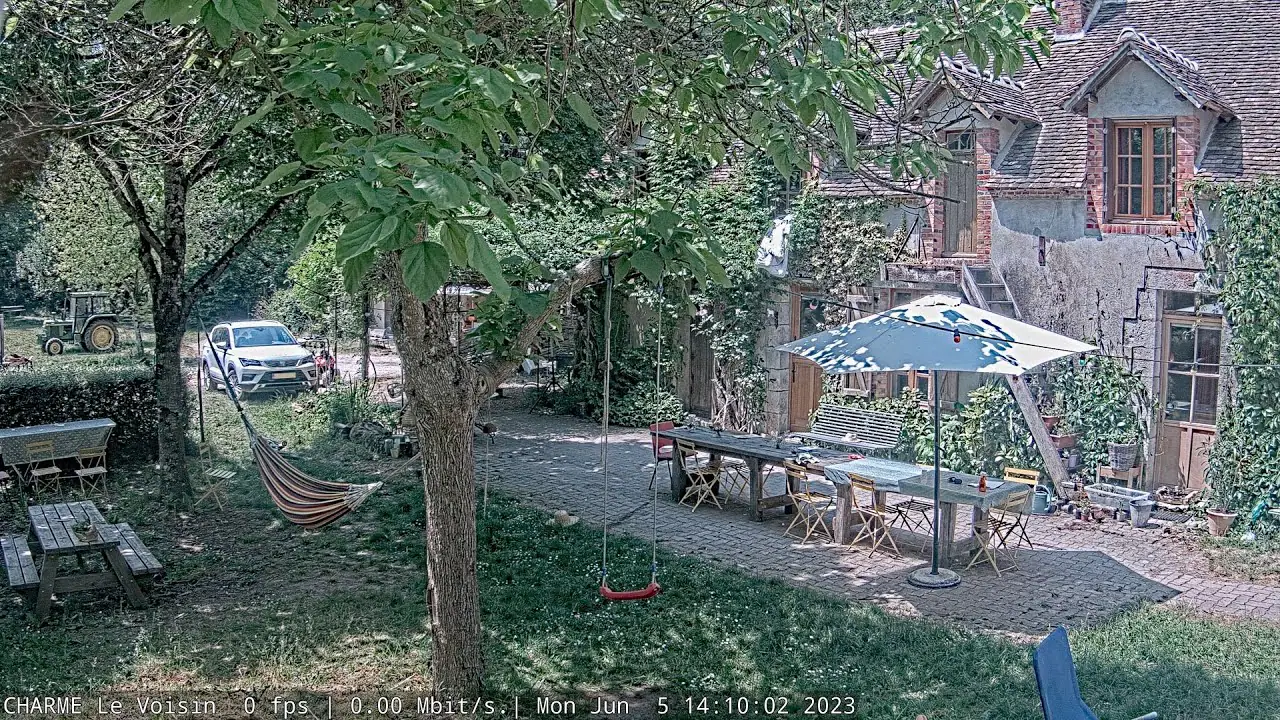 Vista en vivo de Charme Theater-Camping Privé, FR, Coullons en VolveVision